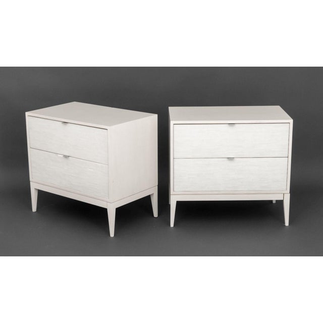 White Ercole Home "Milano" White Painted Nightstands, 2 For Sale - Image 8 of 9