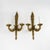 1960s Vintage Louis XV Style Brass Wall Sconces - A Pair For Sale - Image 5 of 7