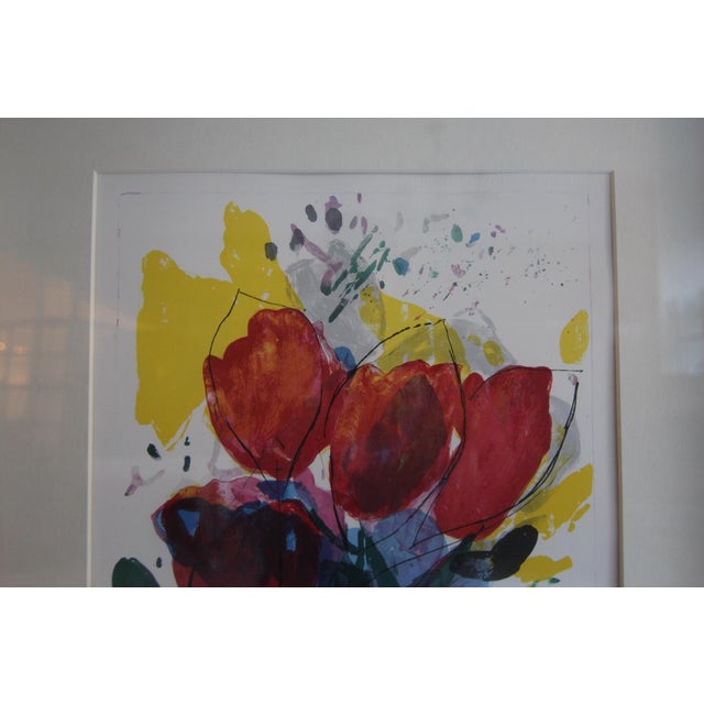 Oskar Koller, Tulips, Color Lithograph, 1992, Framed For Sale - Image 7 of 18