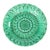 19th Century English Wedgwood Majolica Green Sunflower Plate For Sale