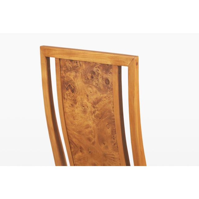 Vintage Mappa Burl Wood Dining Chairs by Thomasville For Sale - Image 12 of 15