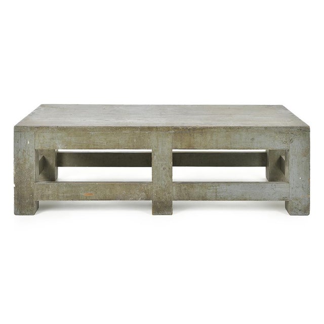 Wood Wood Coffee Table with Patina For Sale - Image 7 of 7
