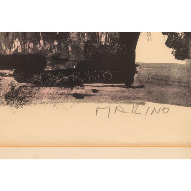 Marino Marini L’Attesa (The Wait) 1965 Color Lithograph on Paper 35/60 Abstract For Sale In Detroit - Image 6 of 8