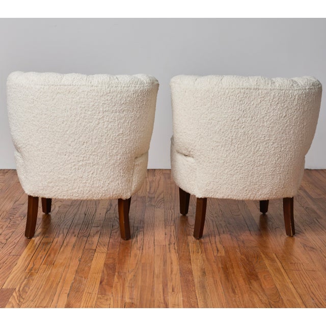 Otto Schulz Otto Schulz Lounge Chairs in Bouclé Circa 1950s, Sweden - Set of 2 For Sale - Image 4 of 7