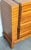 Brown French Moderne Style Leather-Strapped Six-Drawer Chest Manner of Jacques Adnet For Sale - Image 8 of 14
