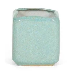 Glidden Turquoise Ceramic Turquoise Planter For Sale