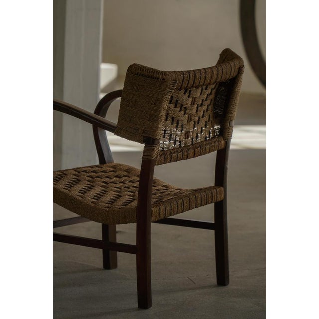 Mid-Century Modern Armchair in Beech and Rope by Erich Dieckmann, 1940s For Sale - Image 18 of 18