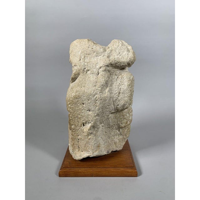 Stone Gray Romanesque Limestone Sculpture, 9th Century: The Martyrdom of Saint Sebastian For Sale - Image 8 of 11