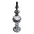 1990s Large Weathered Resin Finial Statue French Country Architectural Decor 19.5" For Sale
