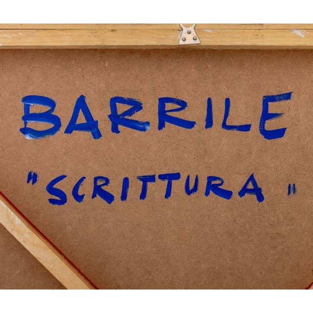 Paolo Barrile "Scrittura" Acrylic on Panel, 1997 For Sale In New York - Image 6 of 7