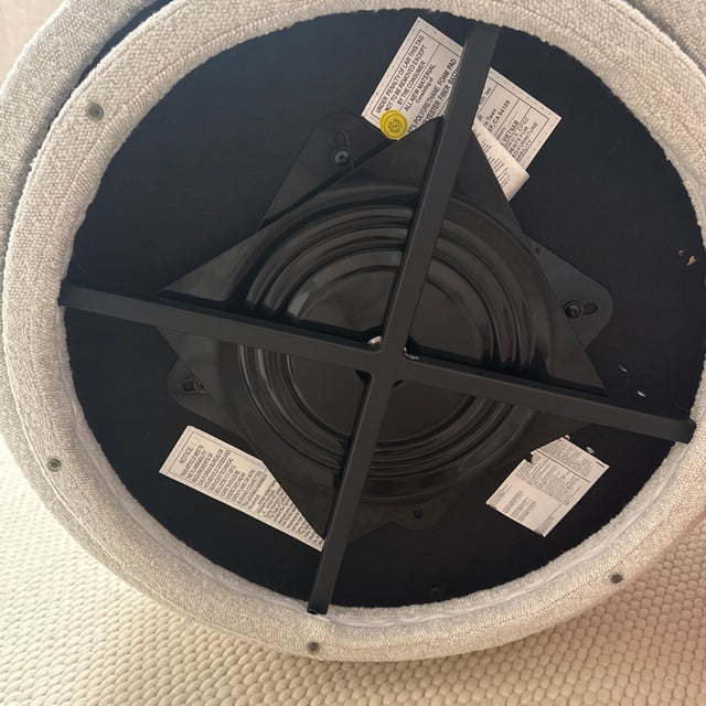 Modern Boucle Swivel Accent Chair For Sale - Image 12 of 12