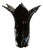 Vintage Black Murano Glass Handkerchief Vase, 1970s For Sale