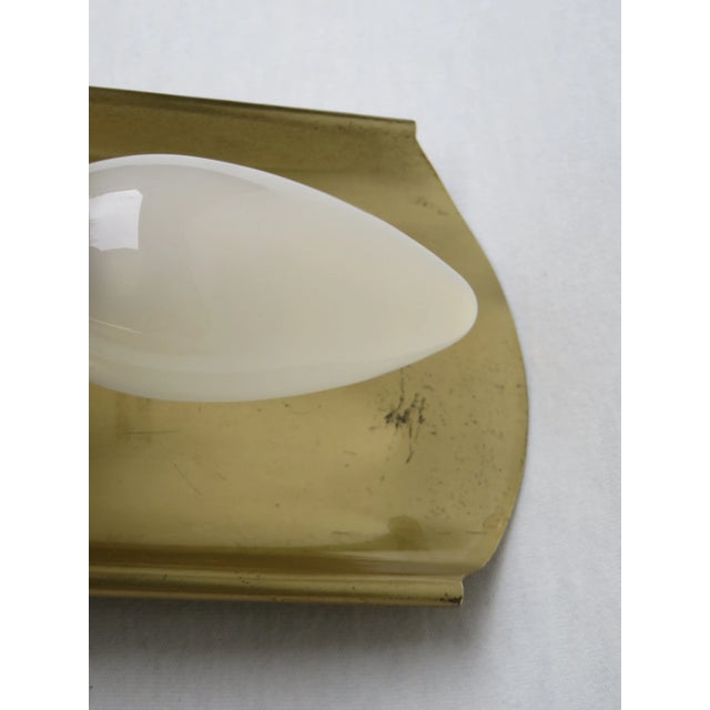 Polished & Matte Brushed Brass Wall Lights, 1950s, Set of 2 For Sale - Image 6 of 13
