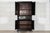 Circa 1880 large 19thc english ebonised mirrored mahogany cabinet together w121 x d46.5 x h237.5 cm base w117 x d46.5 x...