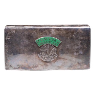 Vintage 1959 Sinclair Oil "Capacity Day" Commemorative Desk Box by Dieges & Clust For Sale