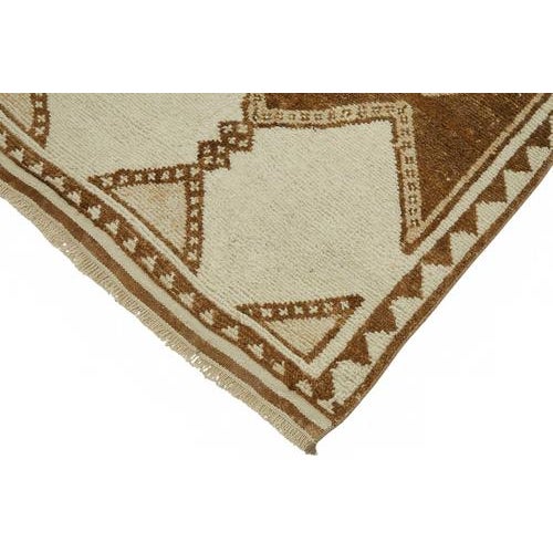 Beige Bohemian Runner Rug For Sale - Image 4 of 7