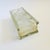 Vintage Frosted Flower Tall Glass Block Vase For Sale - Image 10 of 10
