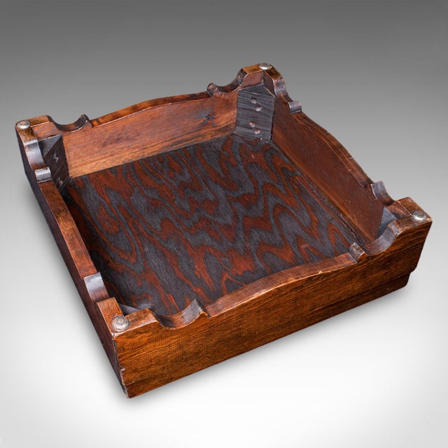 Antique Upholstered Footstool, English, Pitch Pine, Fireside Stool, Edwardian For Sale - Image 9 of 9