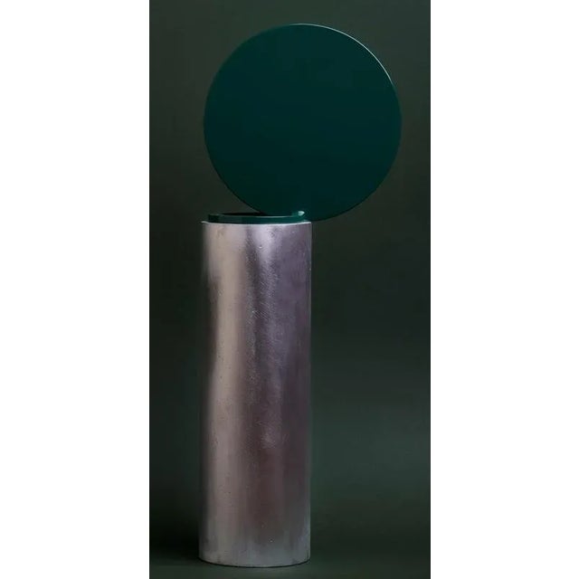 Medium Behaviorology Vessel by Etienne Bastormagi Dimensions: D 20 x W 10 x H 50 cm. Materials: Aluminum.
