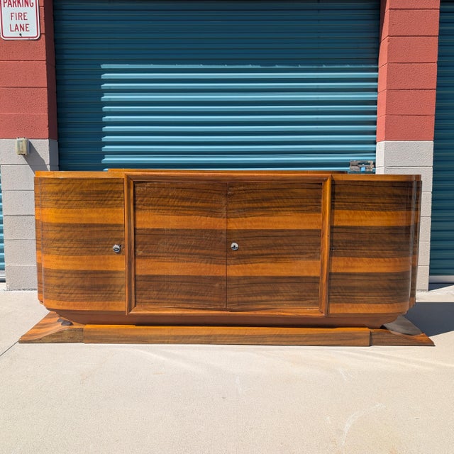 Monumental Antique French Art Deco Sideboard/Buffet, C1930s For Sale In Los Angeles - Image 6 of 18