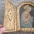 Gold 1950s Florentine Wood Pieces; Box, Triptych - Set of 3 For Sale - Image 8 of 11