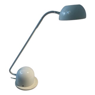 White Adjustable Gooseneck Table Lamp from Hustadt Leuchten, 1980s For Sale