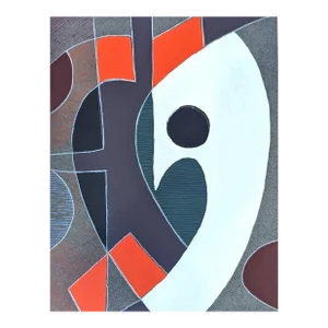 20th Century Limited Edition Signed Abstract Lithograph, Mary Anne Rose - "Colour Composition", Unframed