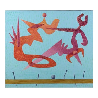 Leo Guida, Little Sky 3, Original Oil Painting on Canvas, 1985 For Sale