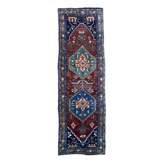 Antique Heriz Runner Rug, 1890s For Sale