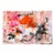 Contemporary Abstract Ink, Oil, Acrylic, Aquarylic Colors, Spray Paint on Natural Canvas "Orange County" by Manuela Karin Knaut For Sale