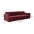 Burgundy Willow Berry Red with Mauve Piping Modular Performance Velvet Sofa For Sale - Image 8 of 9