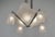 Petitot French Modernist Art Deco Chandelier 1930s - Frosted Glass & Nickeled Bronze For Sale - Image 13 of 15