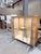 Brown Custom Built Modern Oak Glass Display Cabinet With Metal Base For Sale - Image 8 of 11