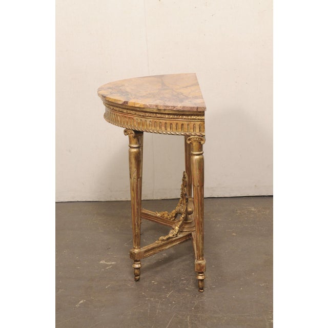 Early 19th Century Neoclassical French Console W/Amber Marble For Sale - Image 13 of 13