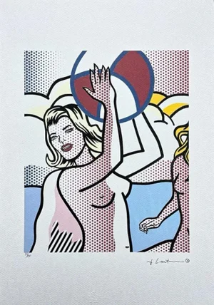 After Roy Lichtenstein, "Nudes With Beach Ball", 1990s, Silk-Screen