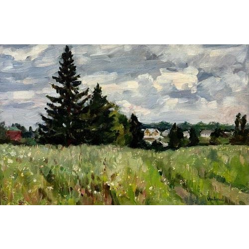 Boris Lavrenko, Landscape, Oil on Canvas, 1990s For Sale - Image 6 of 6