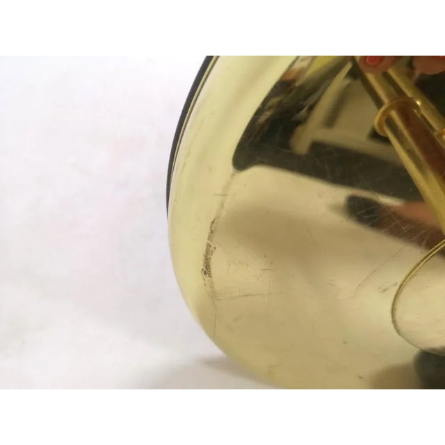 Gold Postmodern Polished Brass Floor Lamp, 1990s For Sale - Image 8 of 9