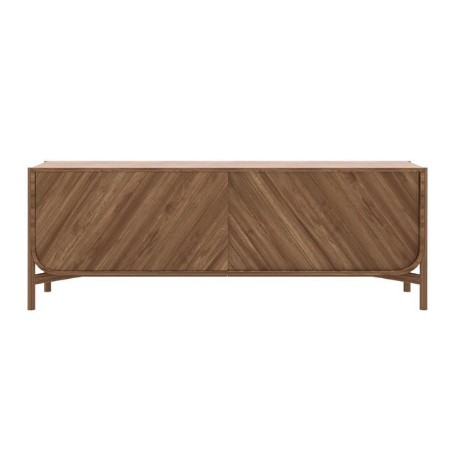 Natural walnut marius sideboard 185 by harto dimensions: w 185 x d 45 x h 65 cm. Materials: solid wood, mdf wood veneer....