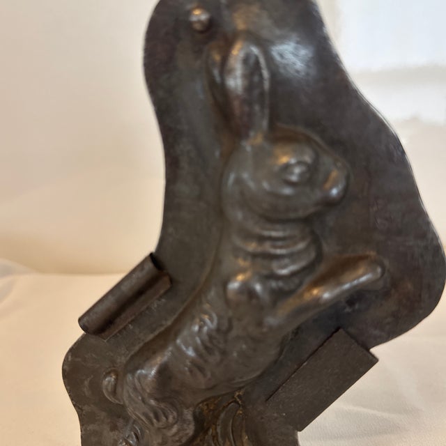 American Antique Metal Chocolate Bunny Mold For Sale - Image 3 of 9