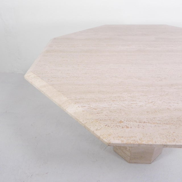 Mid-Century Travertine Dining Table, 1970s For Sale - Image 13 of 18