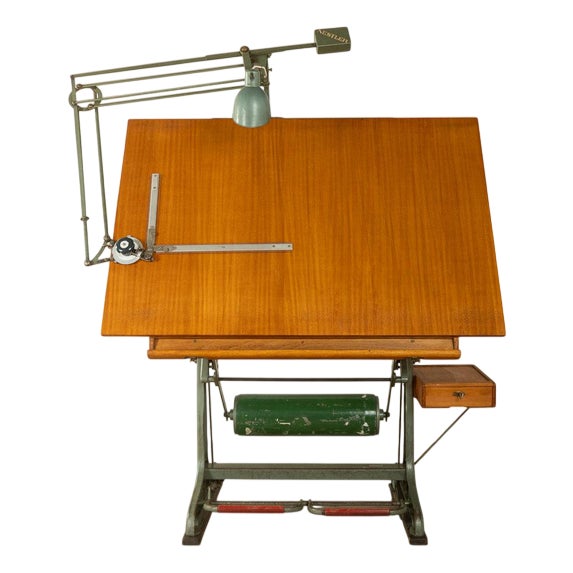 Vintage German Drafting Table from Nestler, 1950s For Sale