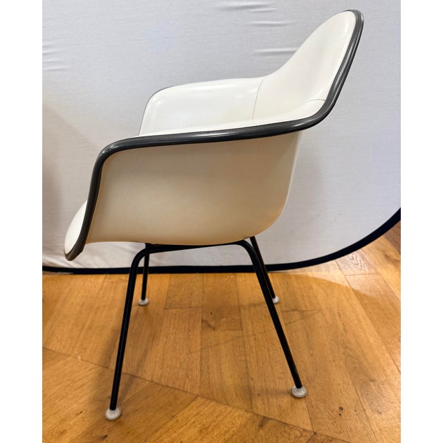 Metal Set of 4 Mid Century Eames for Herman Miller Molded Shell Arm Chairs For Sale - Image 7 of 10