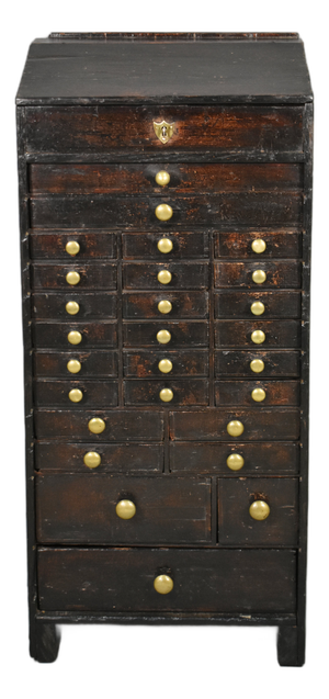 Antique French Horologist's Storage Cabinet, 1890s