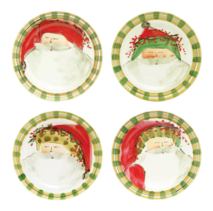 Old St. Nick Salad Set from Kenneth Ludwig Chicago - Set of 4