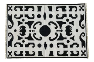Mia Rug, 4x6, Black