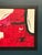 Mid-Century Modern Amh, Red Composition, 1960s, Oil Painting on Canvas, Framed For Sale - Image 3 of 14