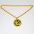 Pauline Rader Gilded Necklace with Green Bakelite Centaur Pendant For Sale - Image 4 of 12