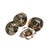 Set of four vintage napkin rings designed in the form of classic cowboy hats with a polished silver-tone finish. The...