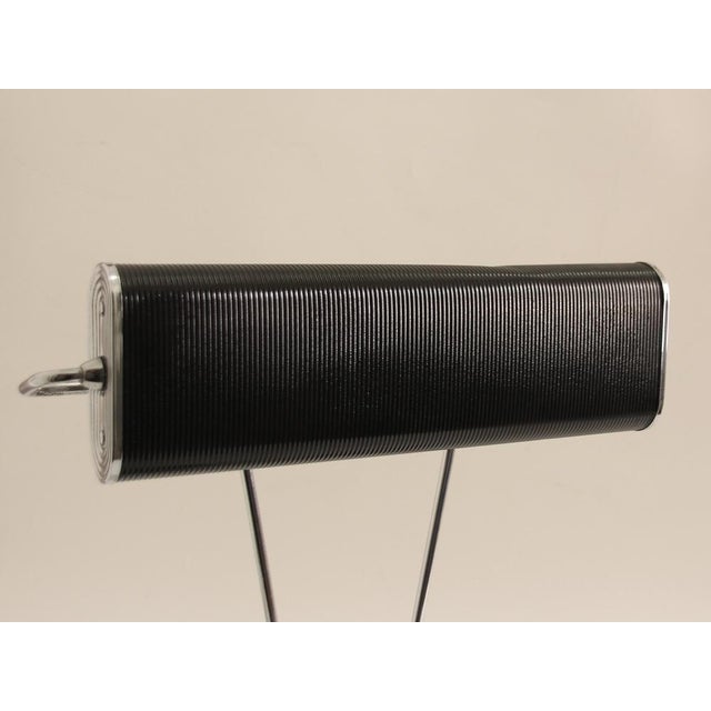 French Art Deco Black and Chrome Table Lamp by Eileen Gray for Jumo, 1940s For Sale - Image 16 of 17