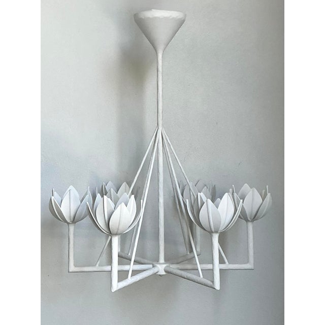 Mid-Century Modern Vintage Visual Comfort Small Single Tier “Alberto” Chandelier For Sale - Image 3 of 12